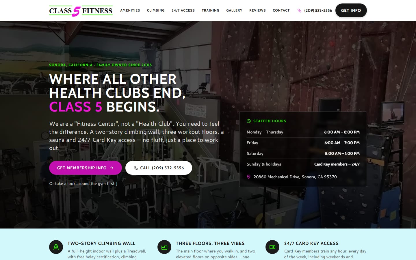 Class 5 Fitness — new website
