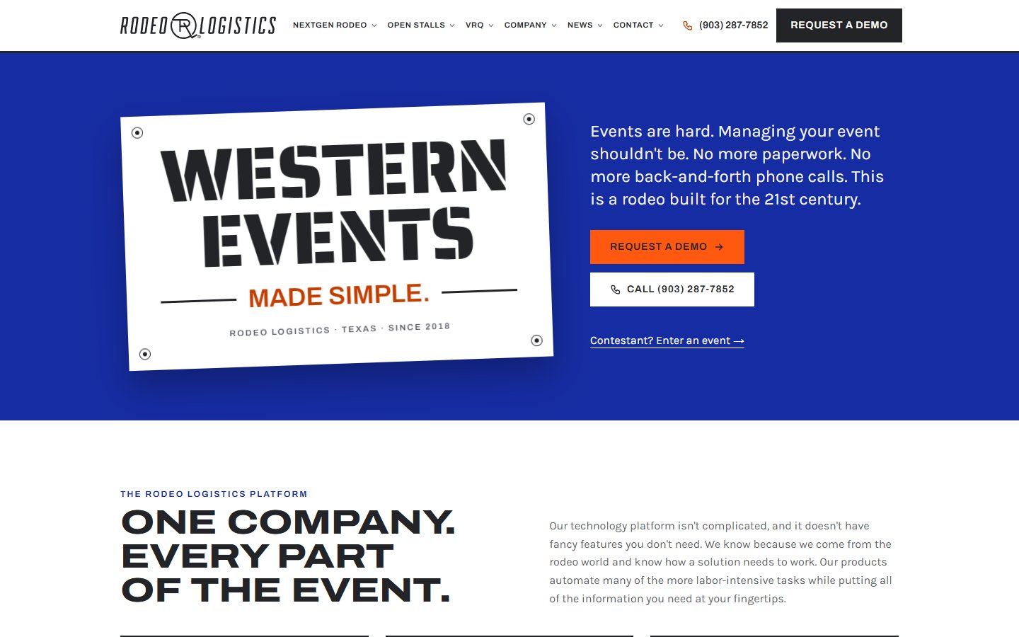 Rodeo Logistics — new website